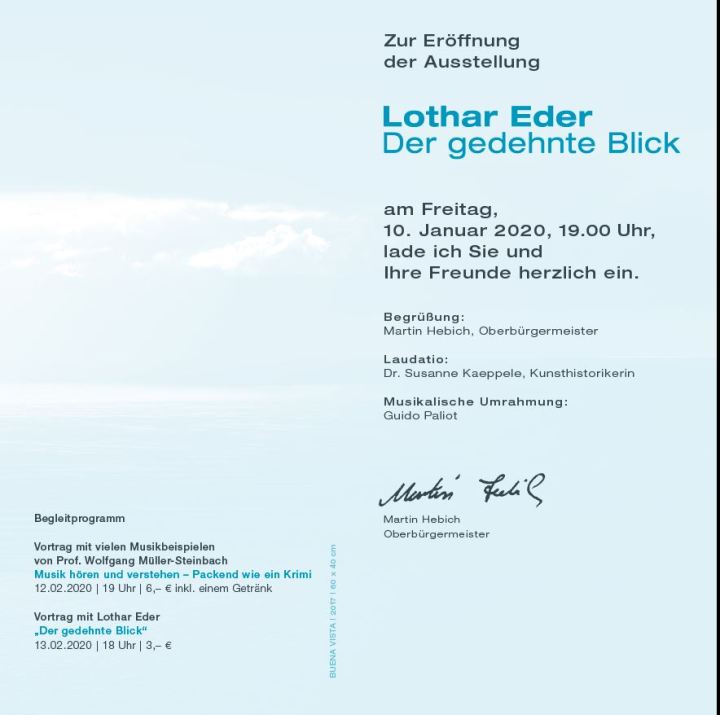 Einladung Vernissage Lothar Eder